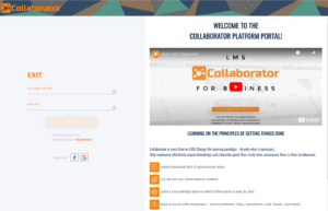 LMS Collaborator login page