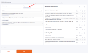 tags in criteria