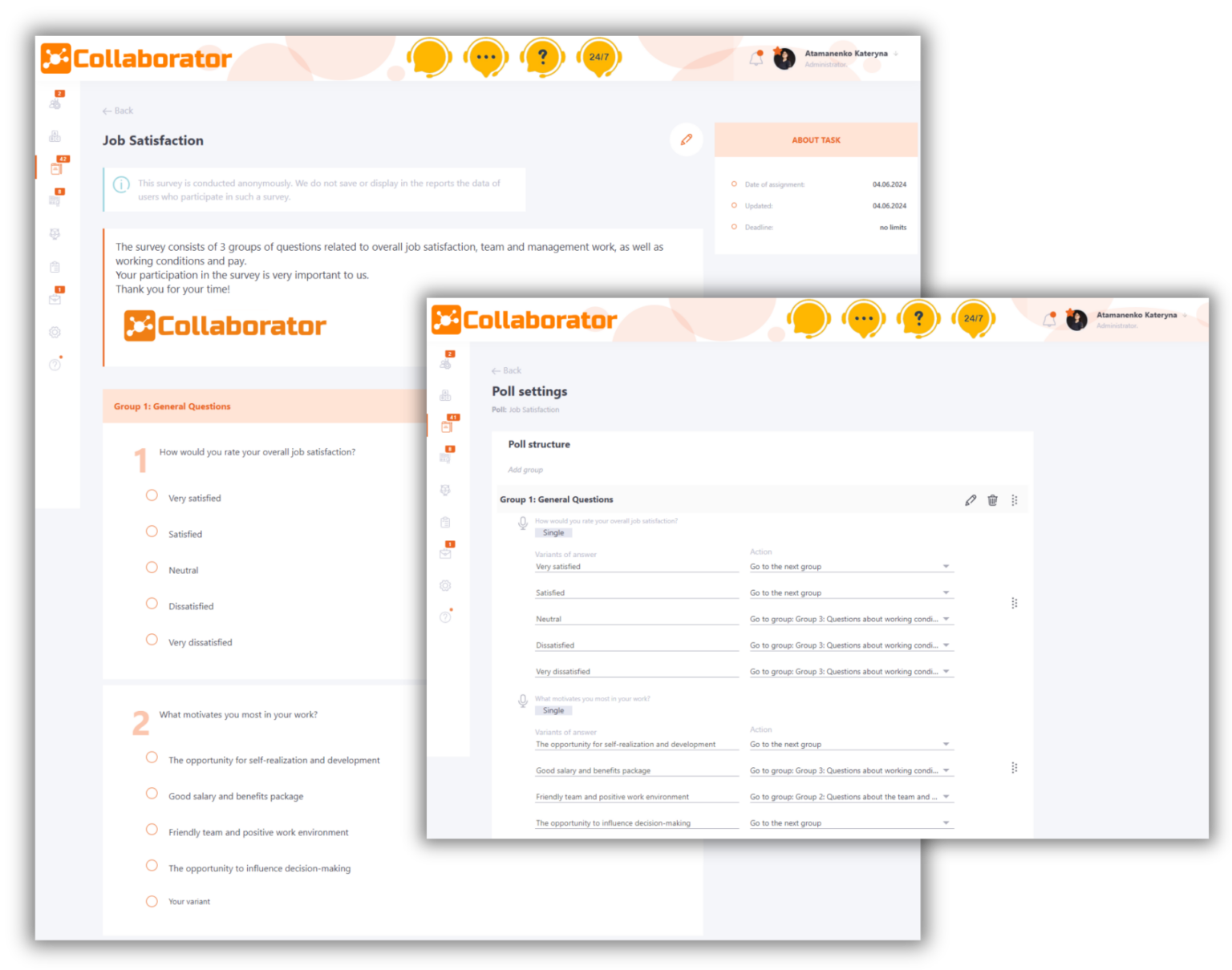 LMS Collaborator 2.50.0: нові можливості для опитувань та імпорту