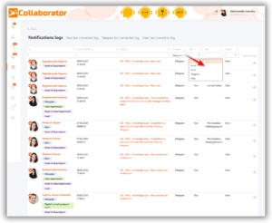 notification logs